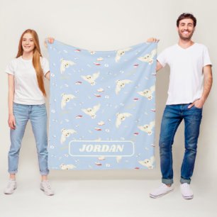 Hedwig uggla postbrev och böcker Mönster Fleecefilt