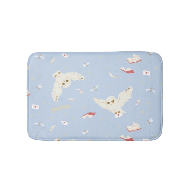 Hedwig Ugglepost Brev och Böcker Mönster Badrumsmatta (Framsidan)