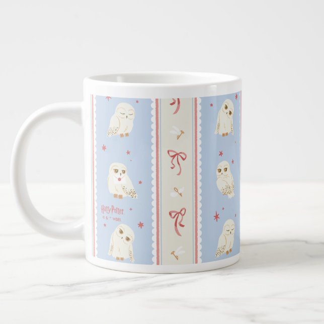 Hedwig Ugglepost Randigt Mönster Jumbo Mugg (Vänster)