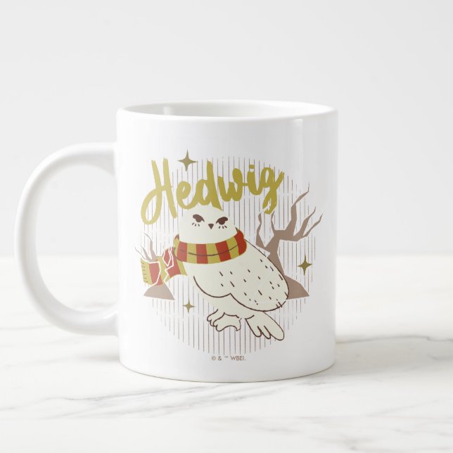 Hedwig Whimsical Skogsteckning Jumbo Mugg (Vänster)