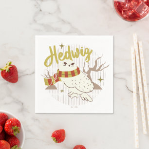 Hedwig Whimsical Skogsteckning Pappersservett