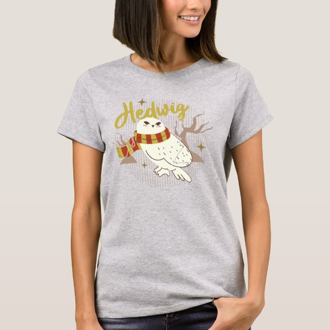 Hedwig Whimsical Skogsteckning T Shirt (Framsida)