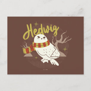 Hedwig Whimsical Skogsteckning Vykort