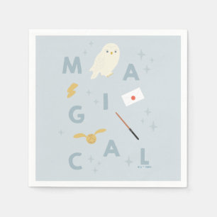 Hedwigh "Magic" Typography Graphic Pappersservett