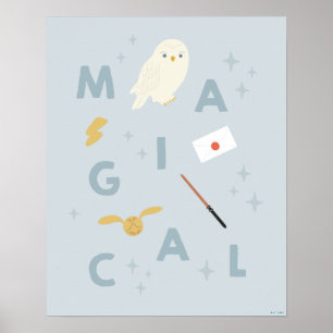 Hedwigh "Magic" Typography Graphic Poster