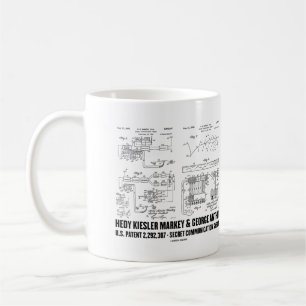 Hedy Kiesler Markey G. Antheil US Patent 2292387 Kaffemugg