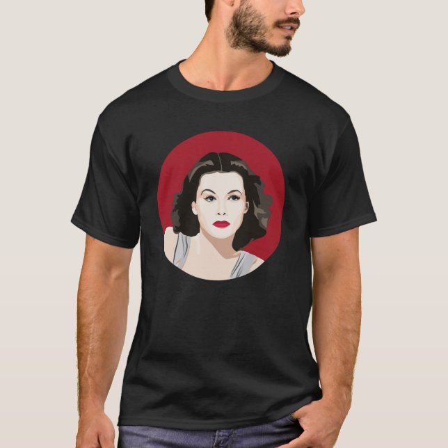 Hedy Lamarr porträtt T Shirt (Framsida)