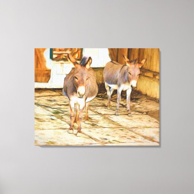 Hee Haw Donkey Canvastryck (Framsida)