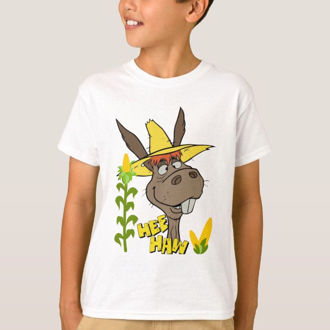 Hee Haw Donkey Vintage T Shirt (Framsida)