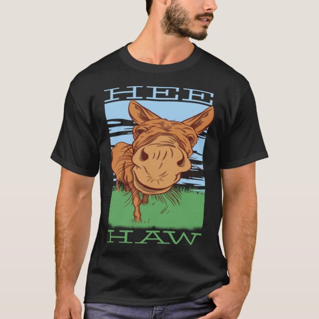 Hee Haws Åsna Åsna Minihäst T Shirt (Framsida)