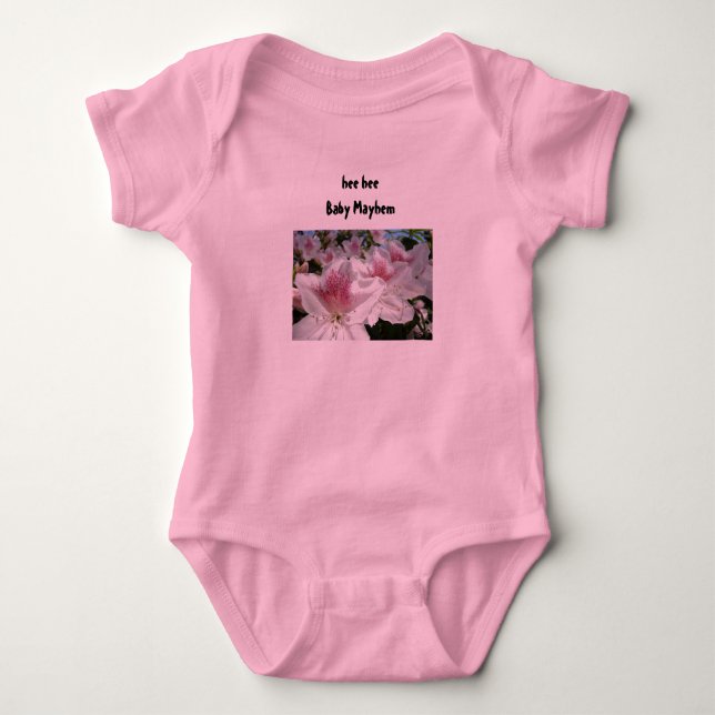 hee hee Baby Mayhem Infant Krypare Azaleor Tröja (Framsida)