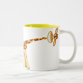 Hee Hee! Tecknad Giraffe mugg