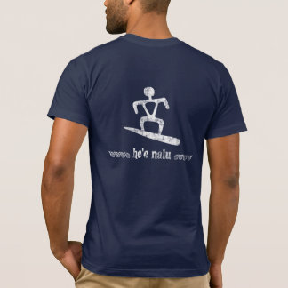 He'e Nalu (surfaren) Pertroglyph skjorta Tee Shirt