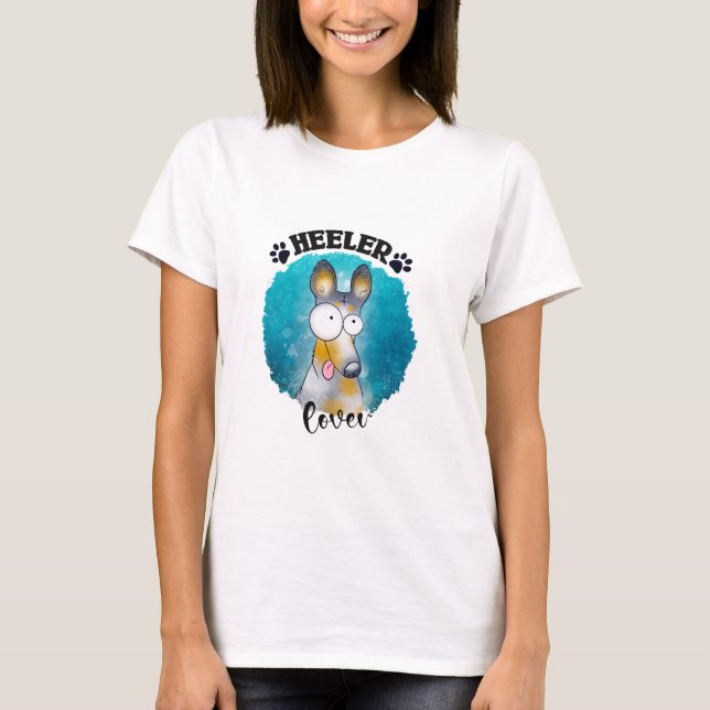 Heeler Älskare T Shirt (Framsida)