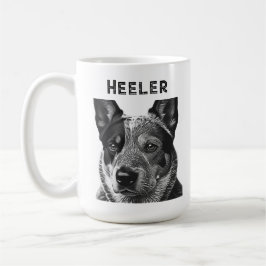Heeler Blue Heeler Hund Kaffemugg