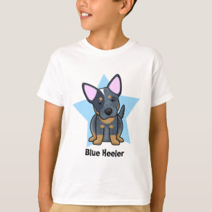 Heeler för Kawaii stjärnablått barn T Shirt