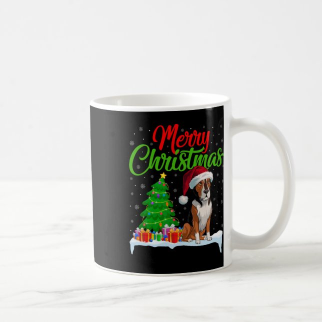 Heeler Hund Ljus Funny Julafton Heeler Kaffemugg (Höger)