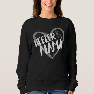 Heeler Mamma Heart Funny Cattle Hundägare Hund Mam T Shirt