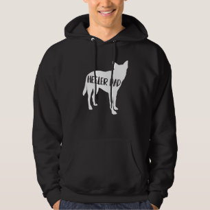 Heeler Pappa Funny Cattle Hundägare Hund Pappa Hoodie