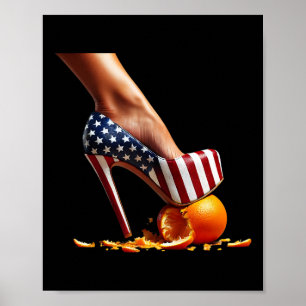 Heels Squash Oranges; Kamala Harris Val Poster