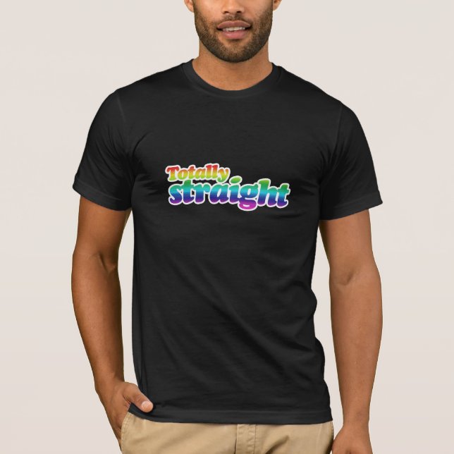 HEELT RAKT REGNBÅGE -.png Tee (Framsida)