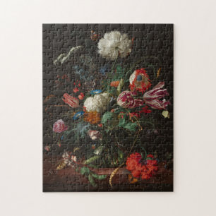 Heem Vas Flowers Painting Pussel