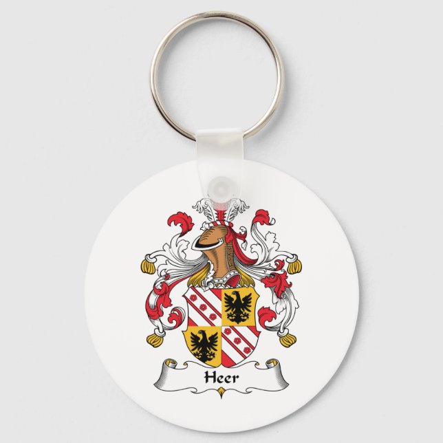 Heer Family Crest Nyckelring (Framsida)