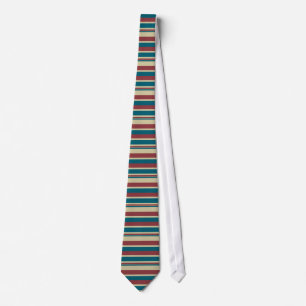 Heffalumps Red Blue Beige Deckcourt Rand Necktie Slips