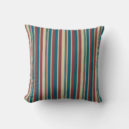 Heffalumps Red Blue Beige Deckcourt Rand Pillow Kudde