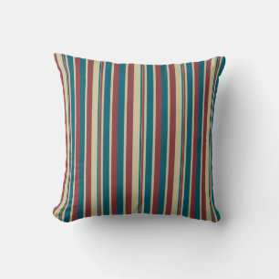 Heffalumps Red Blue Beige Deckcourt Rand Pillow Kudde