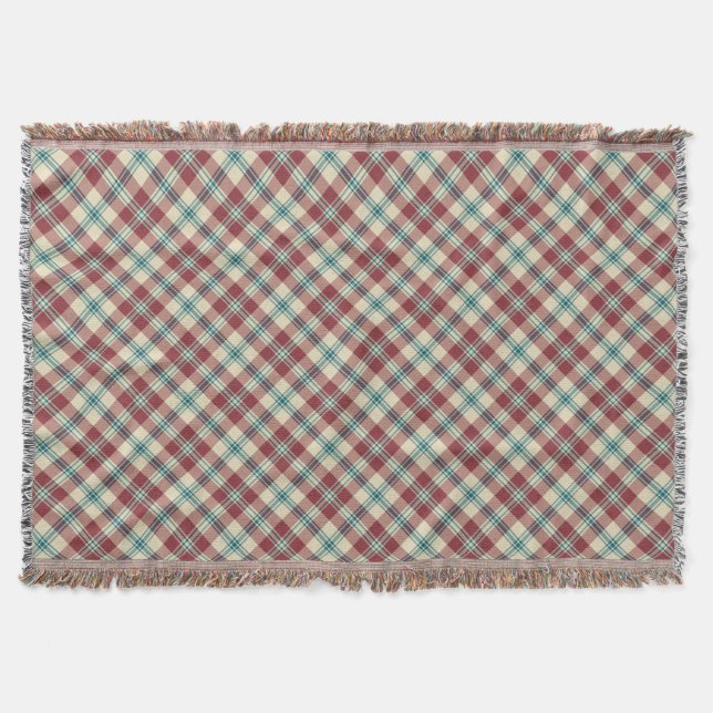 Heffalumps Red, Blue, Beige Pput Throw Blanket Mysfilt (Framsidan)
