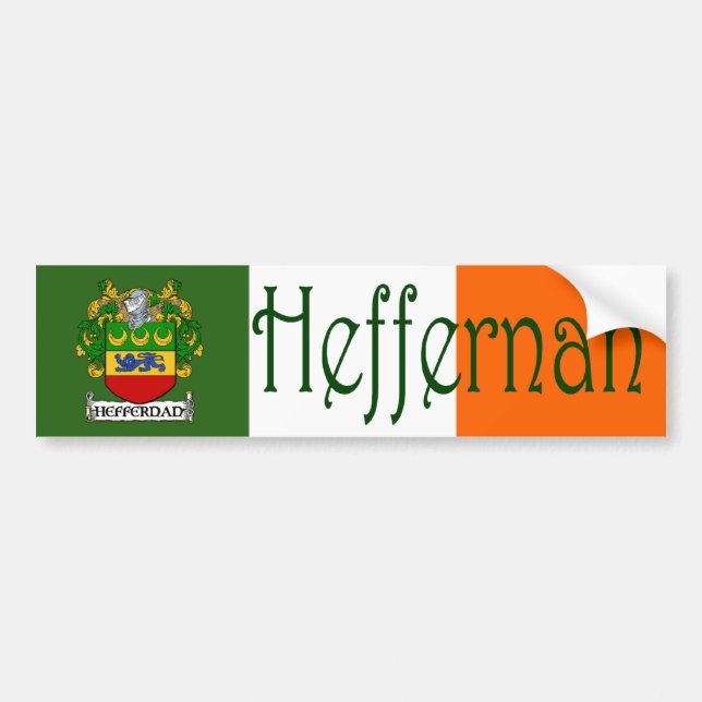 Heffernan Jacka av Arm Bumper Sticker Bildekal (Framsidan)