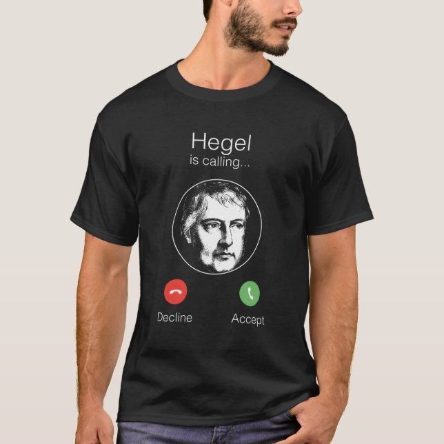 Hegel kallar sig en walesisk filosofi t shirt (Framsida)