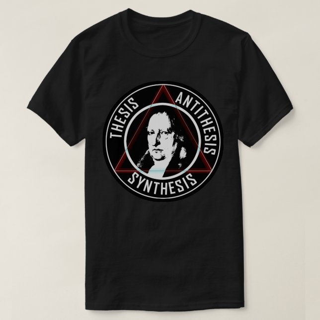 HEGEL THESIS ANTITHESIS SYNTHESIS DIALECTIC T SHIRT (Design framsida)