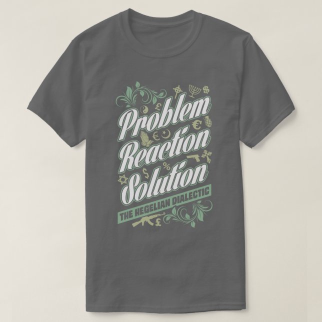 Hegelian utslagsplats för lösning för t-shirt (Design framsida)