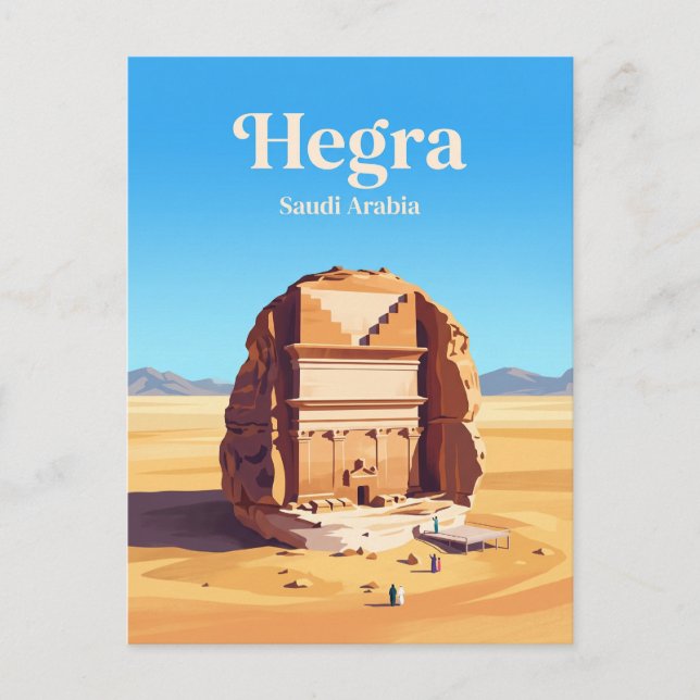 Hegra Saudiarabien Vykort (Framsida)