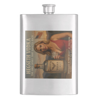 Hegseth Vodka — Anden som Saluterar Tillbaka Flask Fickplunta