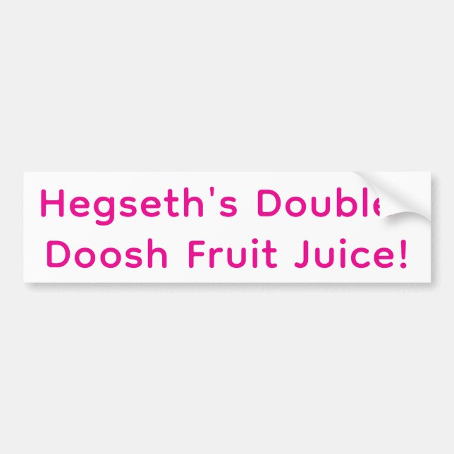 Hegseths Double-Doosh Frukt Artjunkhaus  Bildekal (Framsidan)