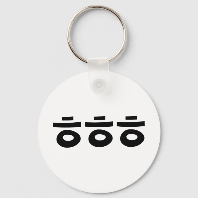 HEHEHE ㅎㅎㅎ Koreansk Slang Nyckelring (Framsida)