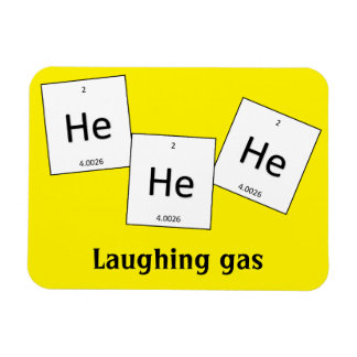 Hehehe Helium Laughing Gas Inslag Pun Magnet