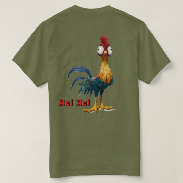 Hei Hei Chickenshirt T Shirt (Design baksida)