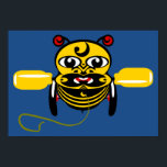 Hei Tiki Bee Leksak Maori Design Nya Zeeland Poster<br><div class="desc">Det här är min roligt som tar på sig ett populärt träbin leksak som nästan alla nyzeeländska barn har när de växer upp. Jag har ersatt bina ansikte med en stiliserad Hei Tiki-design. Hei Tiki är en iconisk Maori-design. Detta bin leksak dras längs golv med en sträng. När hjul vrider...</div>