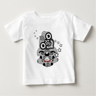 Hei Tiki New Zealand Drum Maori Design Tee Shirt