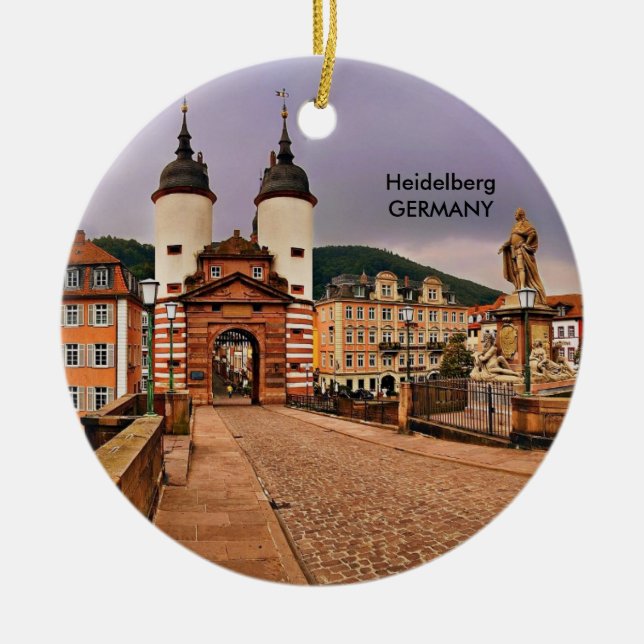 HEIDELBERG BRIDGEGATE JULGRANSPRYDNAD KERAMIK (Framsidan)