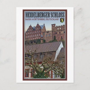 Heidelberg - Castle från nedanför Vykort