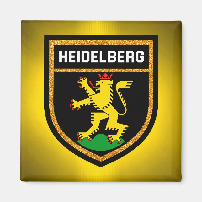 Heidelberg Flagga Magnet (Framsidan)