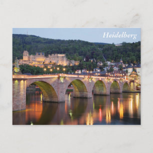 Heidelberg kväll vykort