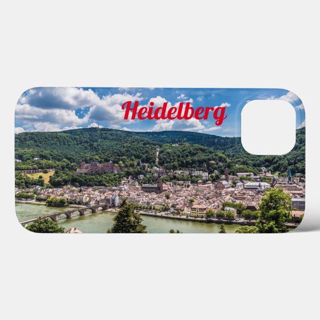Heidelberg Neckar Panorama Tyskland (Baksida (horisontell))