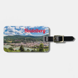 Heidelberg Neckar Panorama Tyskland Bagagebricka