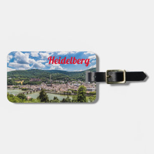 Heidelberg Neckar Panorama Tyskland Bagagebricka